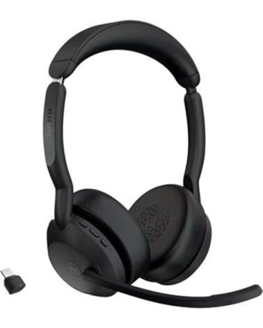 JABRA Auriculares evolve2 55 ms stereo inalambrico negro