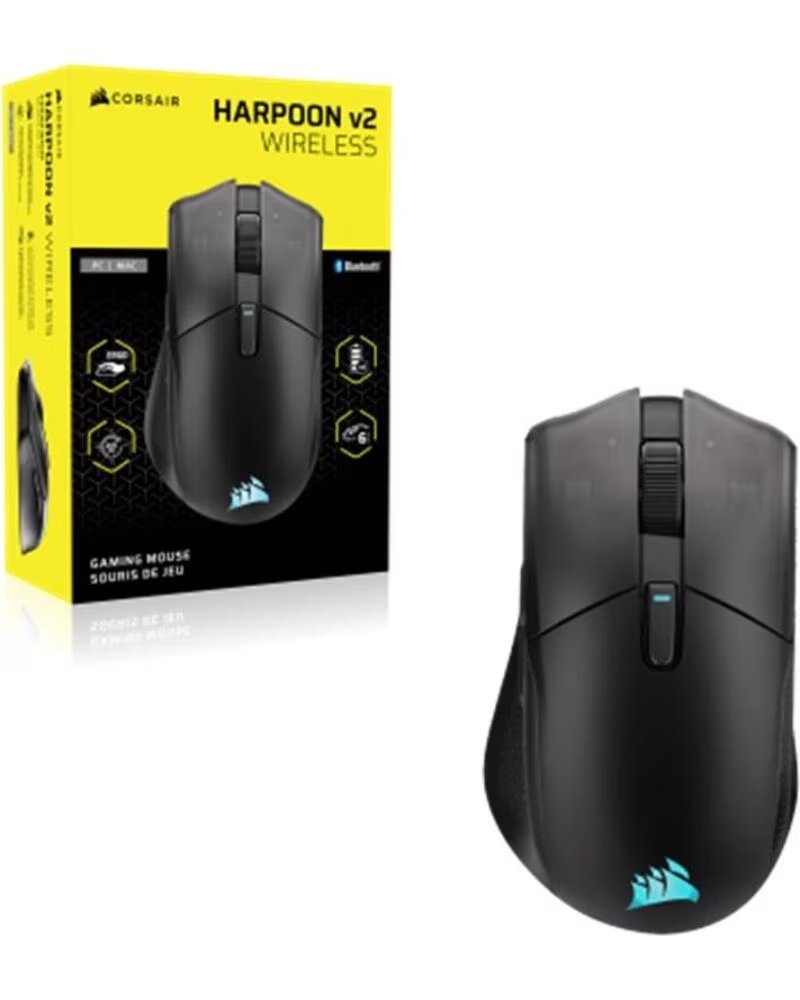 CORSAIR Raton inalambrico gaming harpoon v2 rgb negro
