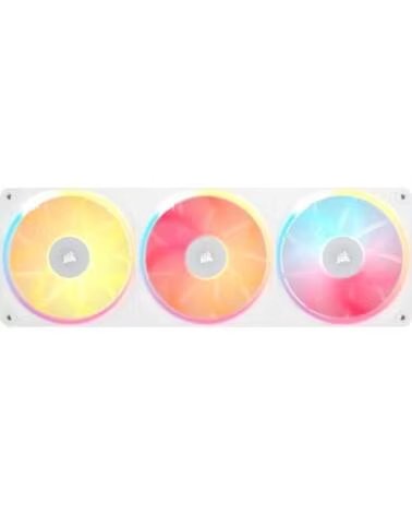 CORSAIR Ventilador caja icue link lx360 rgb 3x 120mm blanco