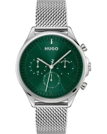 MONTRE HUGO 1530409 ACIER INOXYDABLE CADRAN VERT GRIS