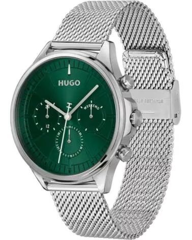 MONTRE HUGO 1530409 ACIER INOXYDABLE CADRAN VERT GRIS