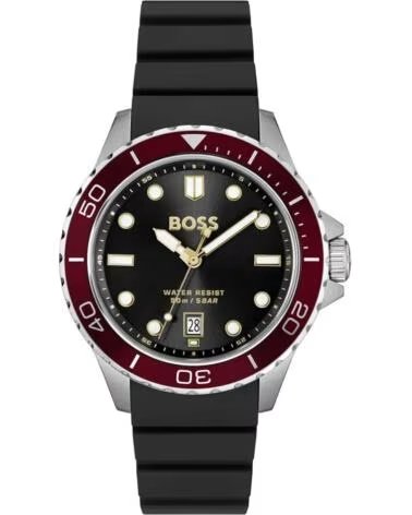 RELÓGIO HUGO BOSS 1514293 NEGÓCIOS ESPORTE QUARTZO ANALÓGICO PRETO NEGRO