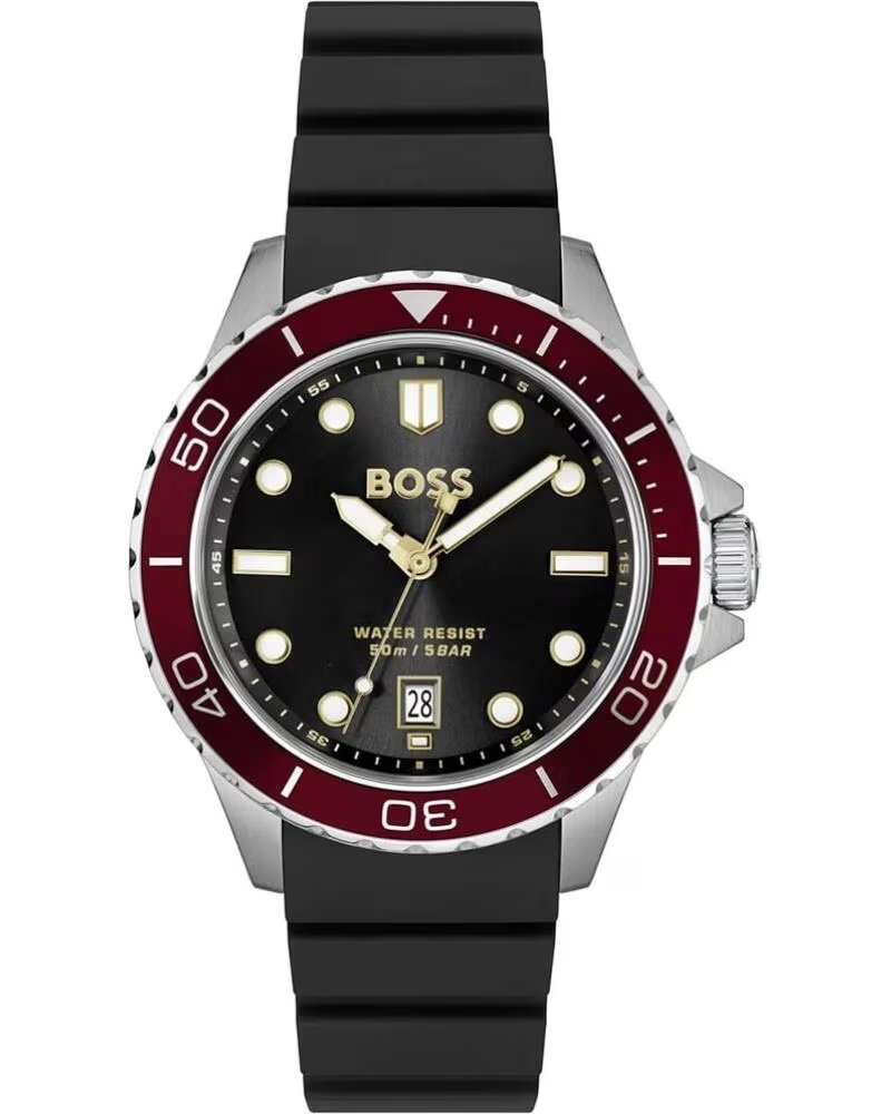 RELÓGIO HUGO BOSS 1514293 NEGÓCIOS ESPORTE QUARTZO ANALÓGICO PRETO NEGRO
