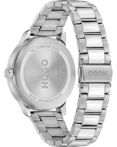 MONTRE HUGO BOSS 1530386 EN ACIER INOXYDABLE ARGENTÉ ET CADRAN BLEU GRIS
