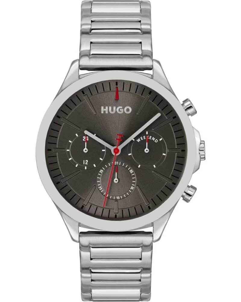 HUGO BOSS 1530411 MONTRE BRACELET GRIS EN ACIER INOXYDABLE POUR HOMME