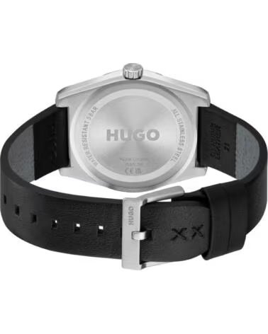 MONTRE HUGO BOSS 1530437 POUR HOMME AVEC BRACELET EN CUIR NOIR NEGRO