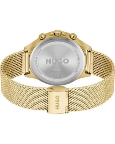 HUGO BOSS 1530410 MONTRE DORÉE AVEC CADRAN BLEU DORADO