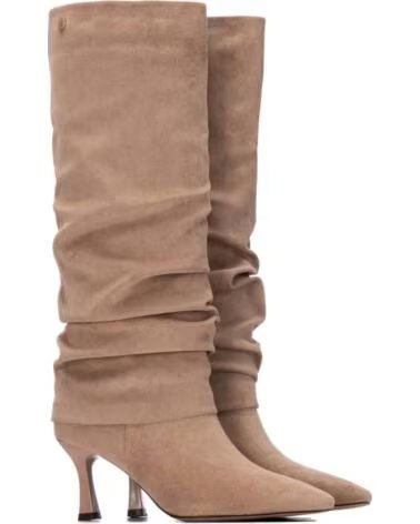 BOTTES HAUTES XTI 146394 TALON FIN BEIGE