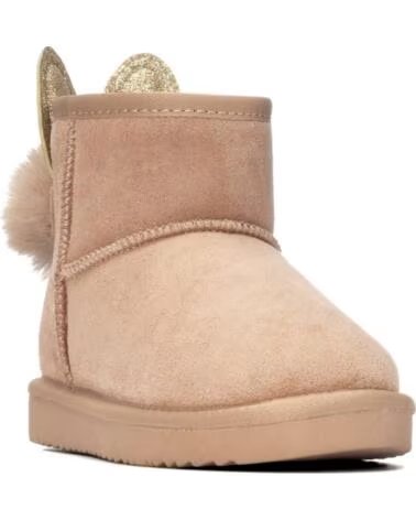 BOTAS DE MENINA XTI 154022 BEGE COM ORELHAS DE COELHO E POMPOM BEIGE