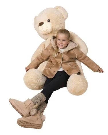 BOTAS DE MENINA XTI 154022 BEGE COM ORELHAS DE COELHO E POMPOM BEIGE