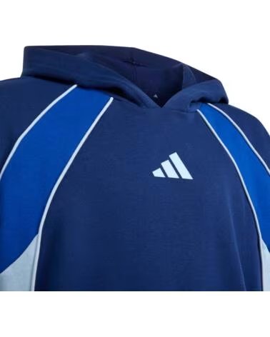 ADIDAS KINDER KAPUZENPULLOVER BLAU AZUL