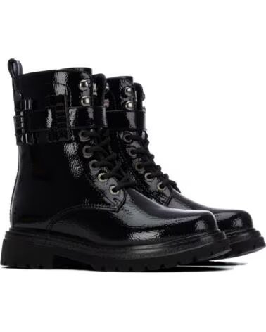 BOTAS XTI 154040 PRETAS DE ESTILO MILITAR COM ATACADORES NEGRO
