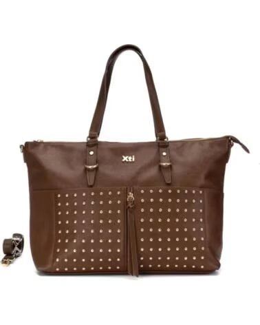 XTI DAMEN HANDTASCHE CAMEL MIT NIETEN VARIOS COLORES