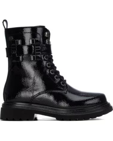 BOTAS XTI 154040 PRETAS DE ESTILO MILITAR COM ATACADORES NEGRO