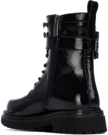 BOTAS XTI 154040 PRETAS DE ESTILO MILITAR COM ATACADORES NEGRO