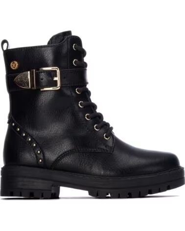 BOTTES XTI 154144 NOIRES DE STYLE MILITAIRE NEGRO