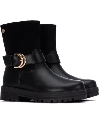 BOTTINES À TALONS MOYENS XTI 154124 EN NOIR POUR FEMMES NEGRO