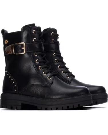 BOTTES XTI 154144 NOIRES DE STYLE MILITAIRE NEGRO