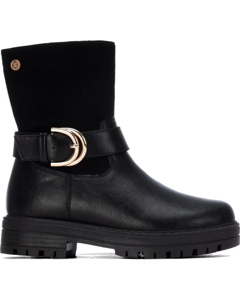 BOTTINES À TALONS MOYENS XTI 154124 EN NOIR POUR FEMMES NEGRO