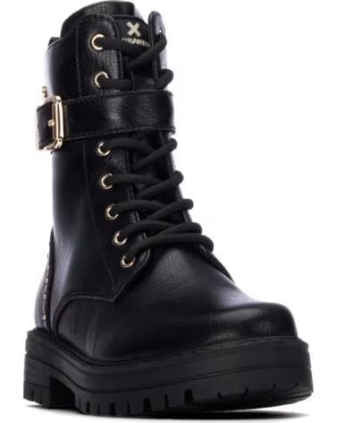 BOTTES XTI 154144 NOIRES DE STYLE MILITAIRE NEGRO