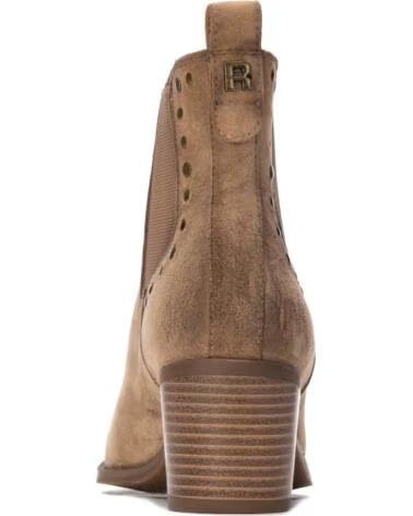 REFRESH 176159 BOTTINES À TALONS STYLE CHELSEA AVEC CLOUS BEIGE