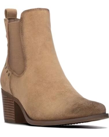 REFRESH 176159 BOTTINES À TALONS STYLE CHELSEA AVEC CLOUS BEIGE