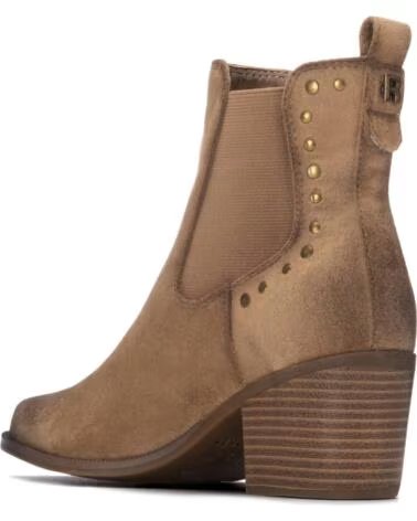 REFRESH 176159 BOTTINES À TALONS STYLE CHELSEA AVEC CLOUS BEIGE