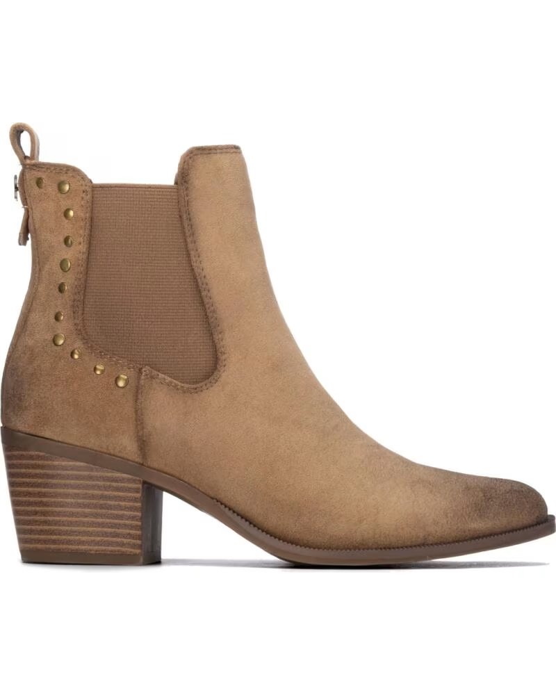 REFRESH 176159 BOTTINES À TALONS STYLE CHELSEA AVEC CLOUS BEIGE