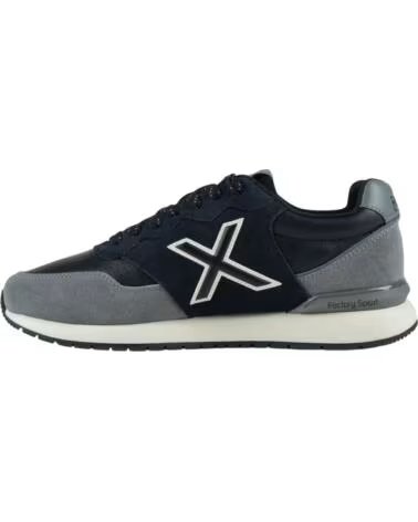 SNEAKERS UOMO MUNICH DASH PREMIUM 302 TAGLIA 46 NERO E GRIGIO NEGR-GRIS