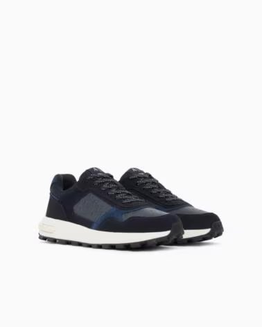 ARMANI EXCHANGE TÉNIS CASUAL PARA HOMEM AZUL