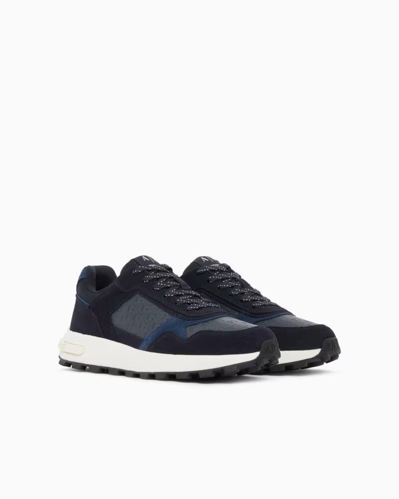 ARMANI EXCHANGE TÉNIS CASUAL PARA HOMEM AZUL