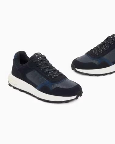 ARMANI EXCHANGE TÉNIS CASUAL PARA HOMEM AZUL