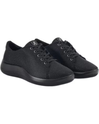 BASKETS CASUAL DAINTREE LYCRA ARCOPEDICO NOIR NEGRO