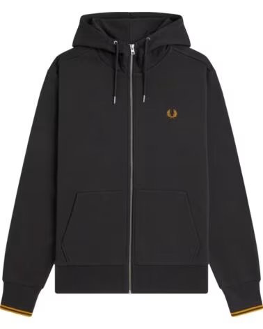 FRED PERRY SWEATSHIRT COM CAPUZ E FECHO J7536 CINZENTO GRIS