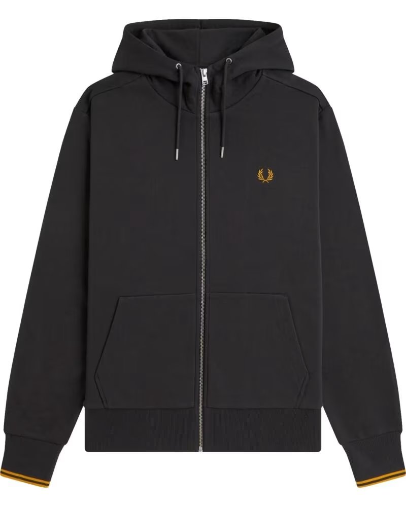 FRED PERRY SWEATSHIRT COM CAPUZ E FECHO J7536 CINZENTO GRIS