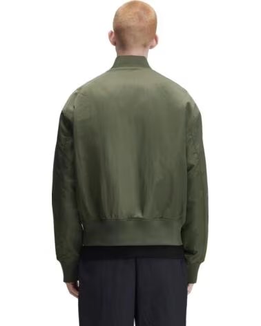 FRED PERRY GIACCA BOMBER TENNIS TRAPUNTATA VERDE OSCURO