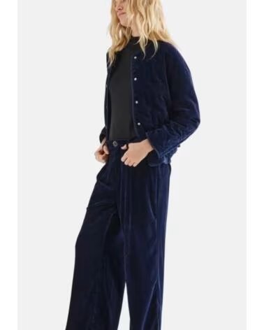 COMPAÑÍA FANTÁSTICA PANTALONES DE MUJER TERCIOPELO AZUL