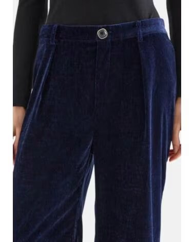 COMPAÑÍA FANTÁSTICA PANTALONES DE MUJER TERCIOPELO AZUL