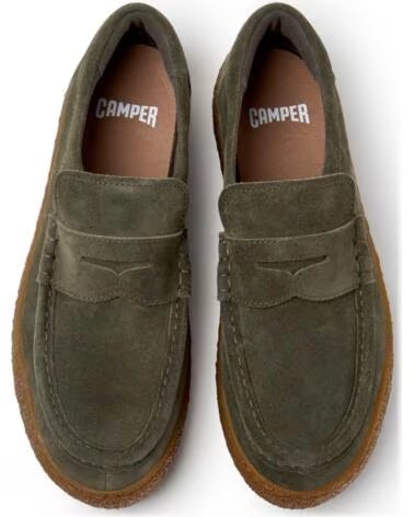 CAMPER K101135 PEU TERRENO MOCASSINS PARA HOMEM VERDE004
