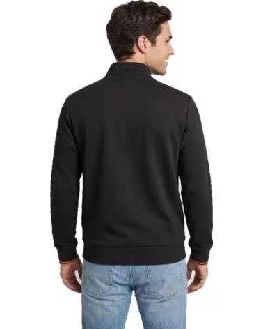 FRED PERRY HALB-REISSVERSCHLUSS SWEATSHIRT ANCHOR GREY - GOLDEN