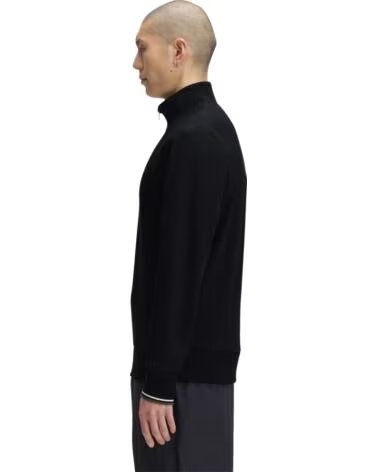 FRED PERRY SUDADERA MEDIA CREMALLERA BLACK
