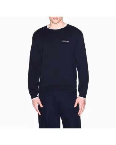 ARMANI EXCHANGE PULL EN TRICOT À COL ROND AZUL