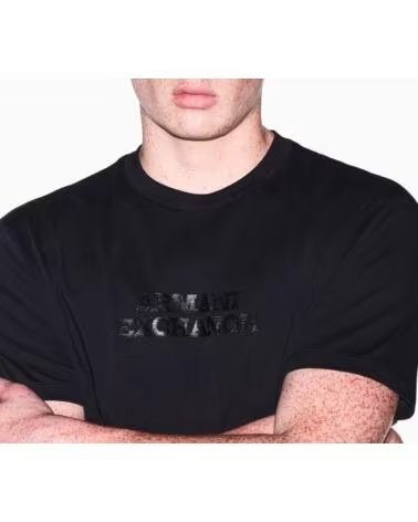 ARMANI EXCHANGE CAMISETA NEGRA DE MANGA CORTA PARA HOMBRE NEGRO