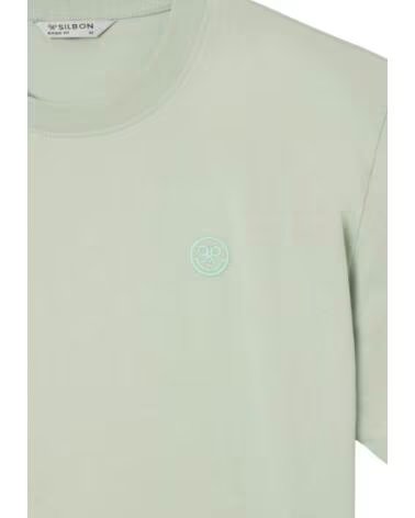 SILBON Camiseta De Manga Corta Fw261010403271 en verde para hombre VERDE