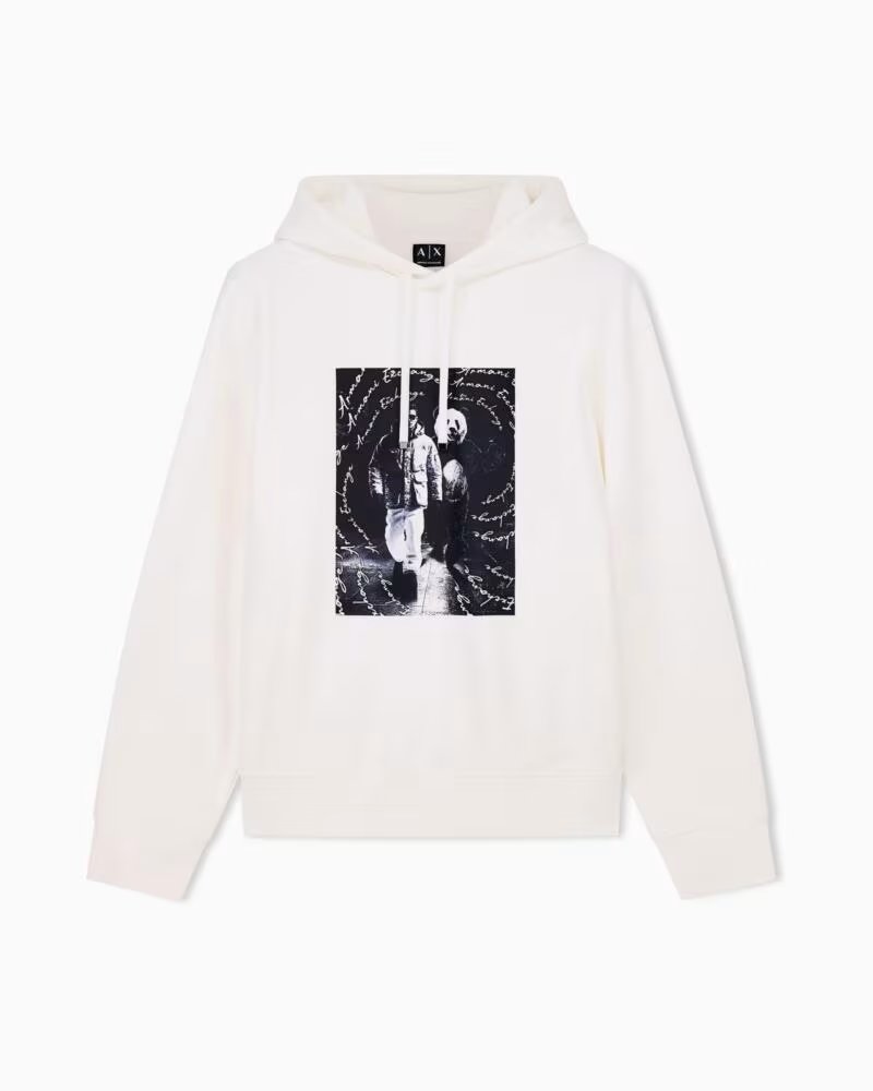 ARMANI EXCHANGE SUDADERA PANDA BLANCO