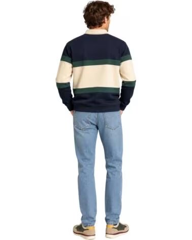 SILBON Polo De Manga Larga Fw261031102242 en azul para hombre AZUL