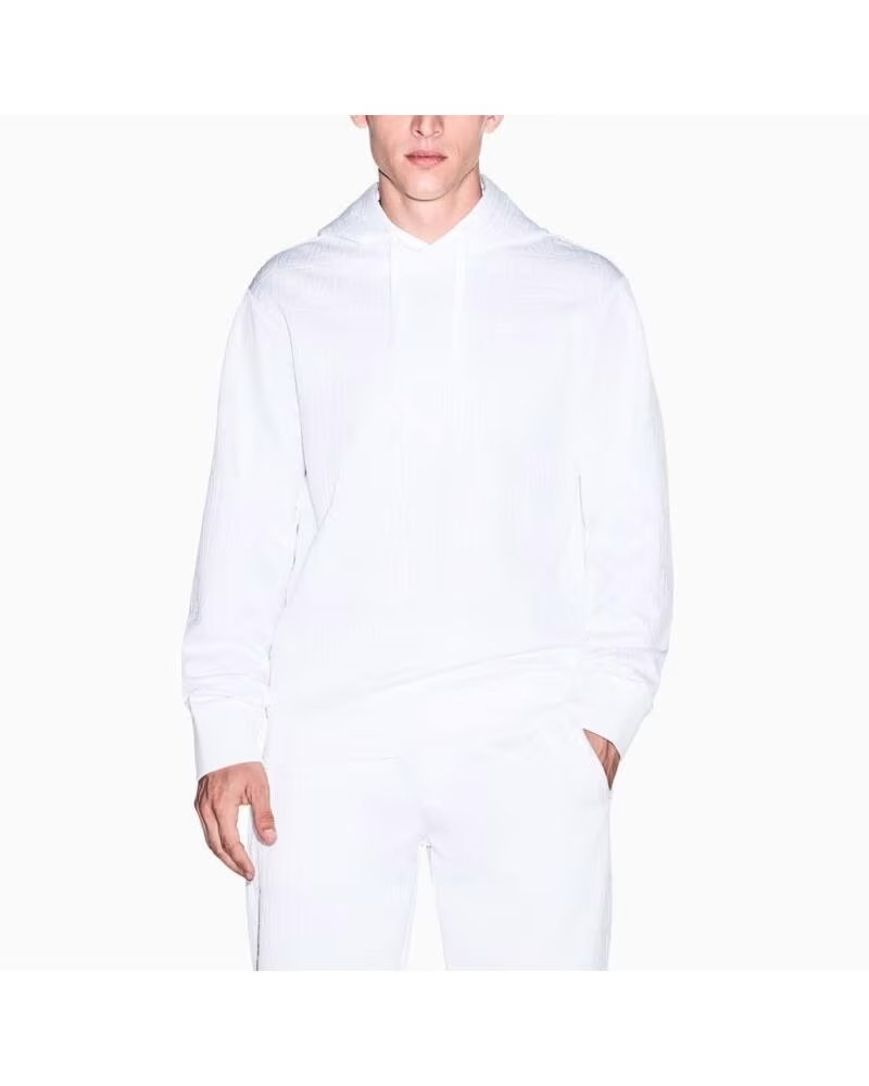 ARMANI EXCHANGE SUDADERA CON CAPUCHA BLANCA BLANCO