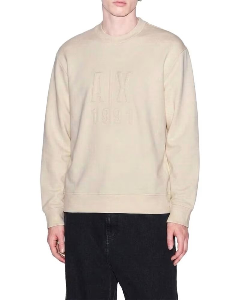 ARMANI EXCHANGE SWEATSHIRT 1991 BEGE BEIGE