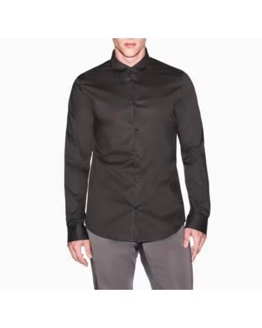 ARMANI EXCHANGE CHEMISE MANCHES LONGUES HOMME VERDE