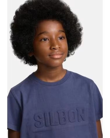 T-SHIRT MANICA CORTA BAMBINO SILBON BLU AZUL